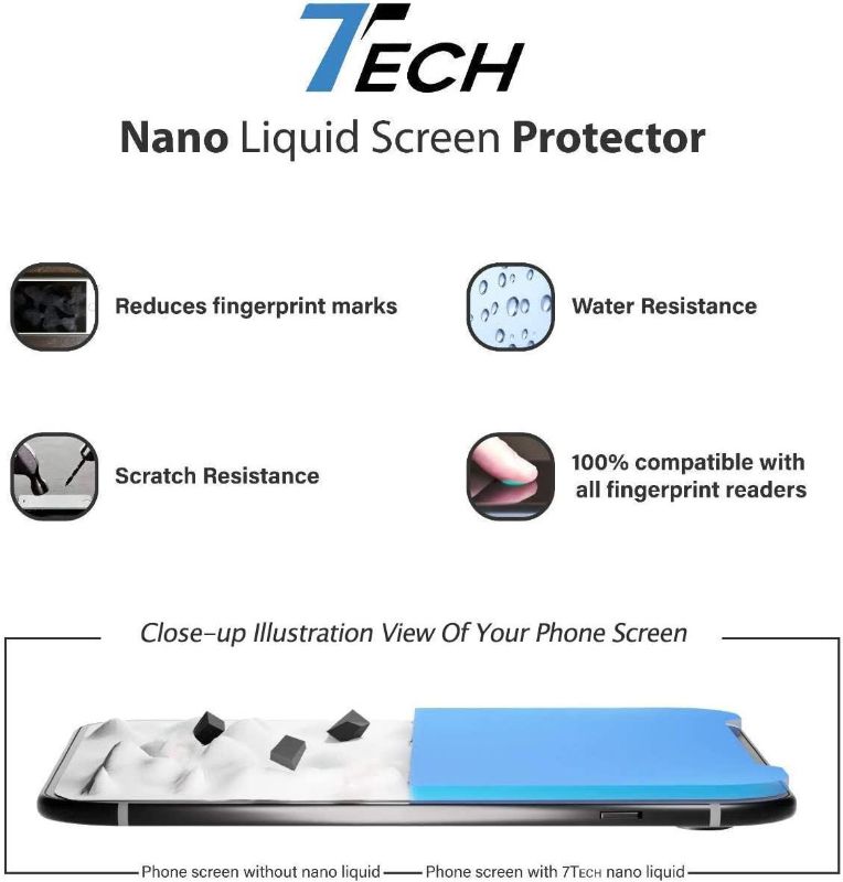 Photo 2 of PACK OF 2 - LIQUID SCREEN PROTECTOR SCRATCH RESISTANT 9H HARDNESS FOR ALL SMART DEVICES COATS UP TO 3 DEVICES SCREEN WILL NOT BREAK UNDER PROTECTOR BUBBLE FREE SPLASH RESISTANT NEW
