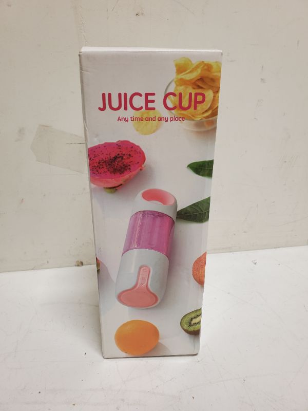 Photo 2 of Electric Fruit Cup, Juicer Cup Hand Portable Mini Extractor Machine USB Charging 4 Blade Carriable 480ml Personal for Gym Kitchen 