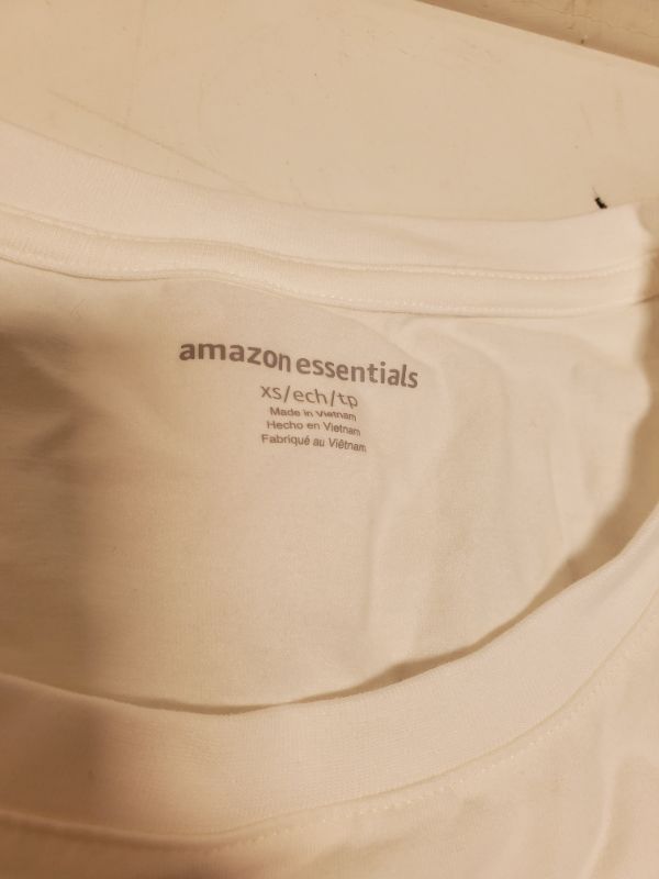 Photo 4 of Amazon Essentials Women's Classic-Fit Short-Sleeve Crewneck T-Shirt - set of 2 - (women shirt) & (stripe shirt)  - XS