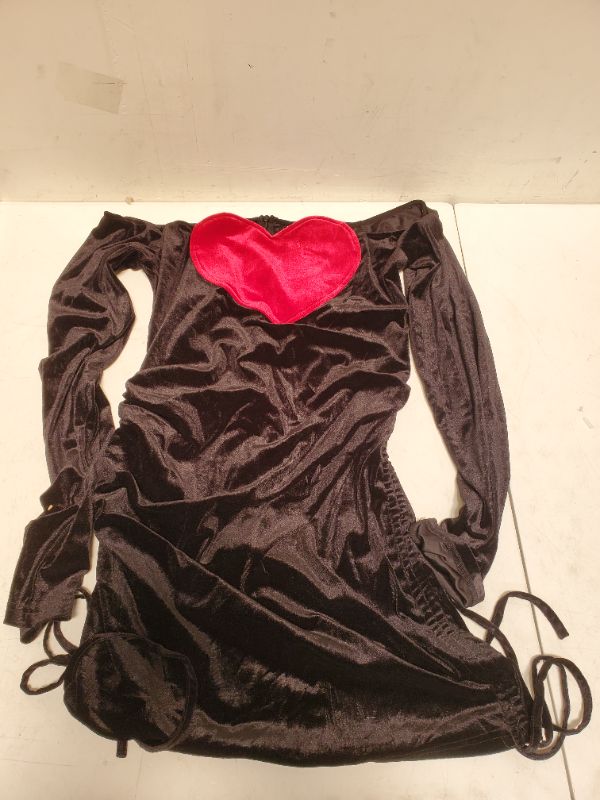 Photo 2 of 'Santa Baby' Christmas Heart Shape Velvet Dress -L