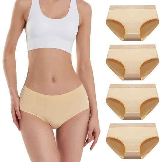 Photo 1 of Bamboo Women Luxury Panties 4 Pack Mid-Skin, Large) **read notes*** 