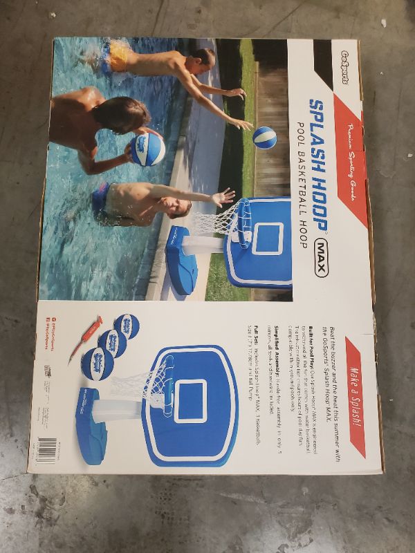 Photo 2 of GoSports Splash Hoop MAX Pool Basketball Hoop NEW