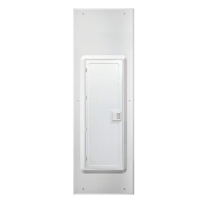 Photo 1 of LEVITON LDC42 42 SPACE INDOOR LOAD CENTER COVER AND DOOR, WHITE 42 SPACE STANDARD, WITH OBSERVATION WINDOW
