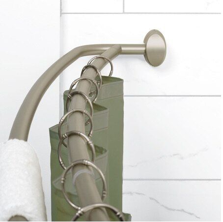 Photo 2 of ZENITH HOME CORP - DOUBLE ALUMINUM CURVED ROD BRUSHED NICKEL -  ITEM#: E35604BN01