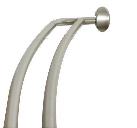 Photo 1 of ZENITH HOME CORP - DOUBLE ALUMINUM CURVED ROD BRUSHED NICKEL -  ITEM#: E35604BN01