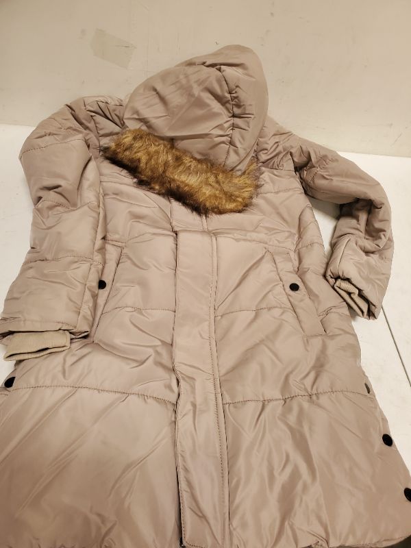 Photo 3 of DULCET Womens Winter Coats Long Thicken Puffer Jacket for Women With Fur Hood-KHAKI-S