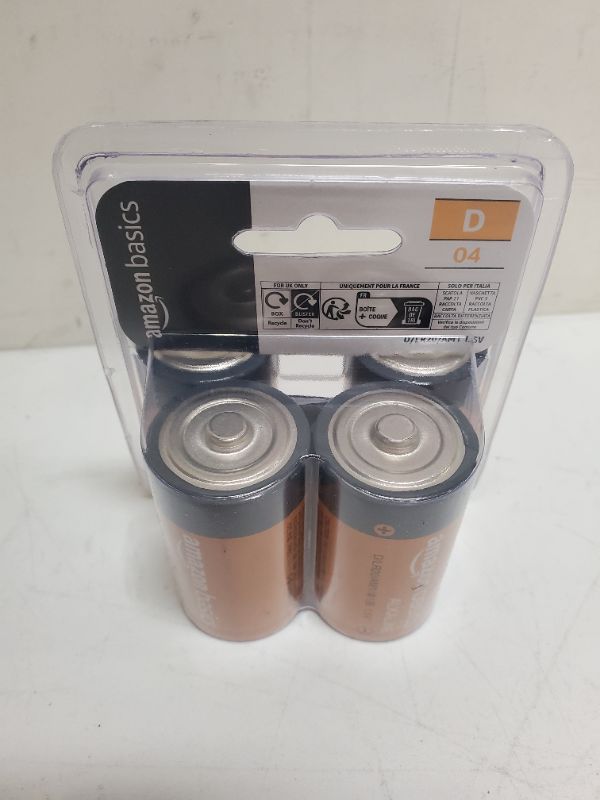 Photo 2 of Amazon Basics - D Cell All-Purpose Alkaline Batteries, Easy to Open Value Pack  D Batteries