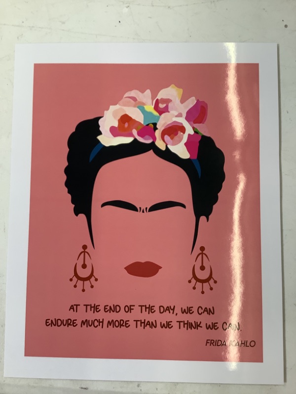 Photo 2 of M&M CREATION Frida Kahlo Quote Print, Feminist Artwork Poster, Minimalist Print 8x10 Unframed