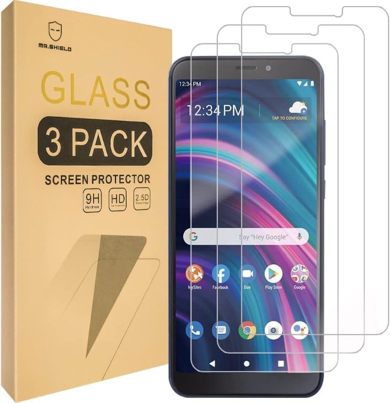 Photo 1 of Mr.Shield [3-Pack] Designed For BLU View 3 (B140DL) [Tempered Glass] [Japan Glass with 9H Hardness] Screen Protector with Lifetime Replacement