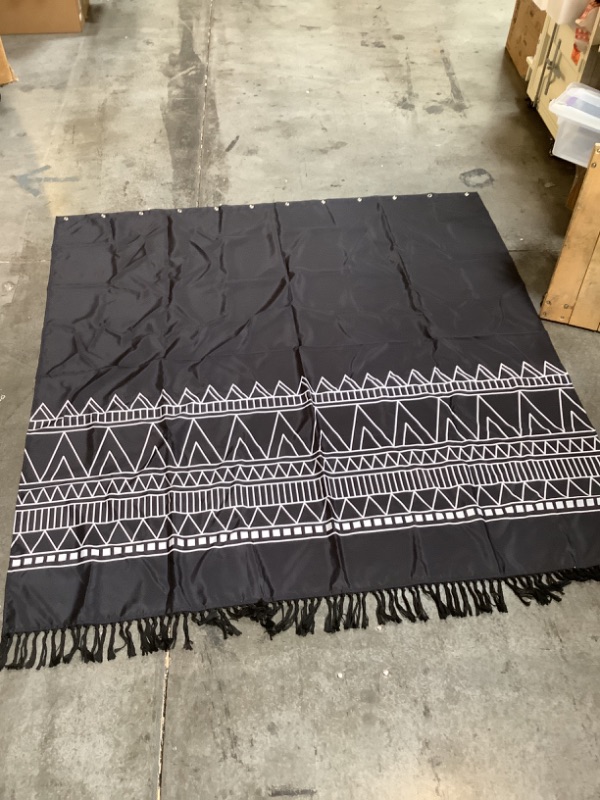 Photo 1 of Black and White Aztec Shower Curtain Southwestern Modern Boho Vintage Native American Navajo Ethnic Tribal Abstract Geometric Retro Chic Farmhouse Decor Fabric Bath Curtain with Hook 70"W x 84"H/180x213cm