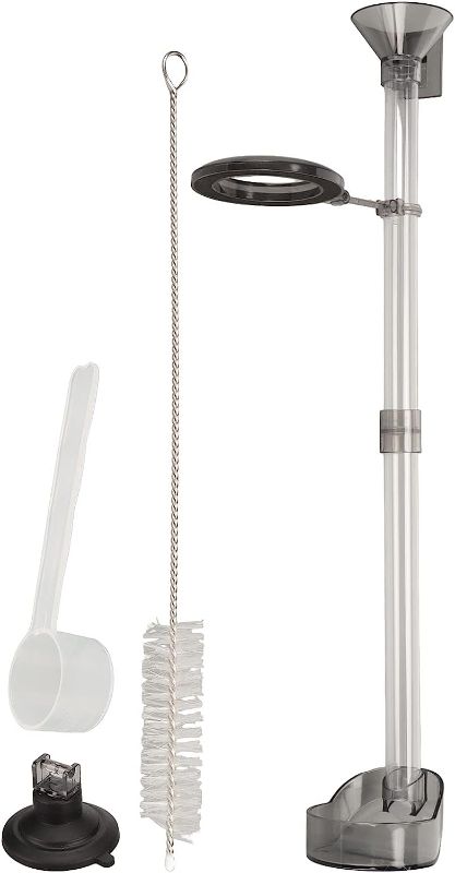 Photo 1 of Fish Shrimp Feeder Tube and Plate Set, Feeding Tube Brush,Fish Tank Feeding Tube Dish Multifunctional Plastic Fish Shrimp Feeder with Bowl for Aquarium
