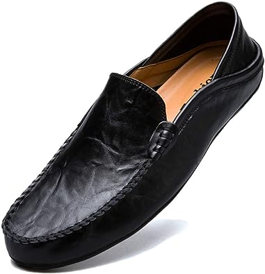 Photo 1 of MCICI Loafers Mens Premium Genuine Leather Penny Shoes Fashion Slip On Driving Shoes Casual Flat Moccasin 7