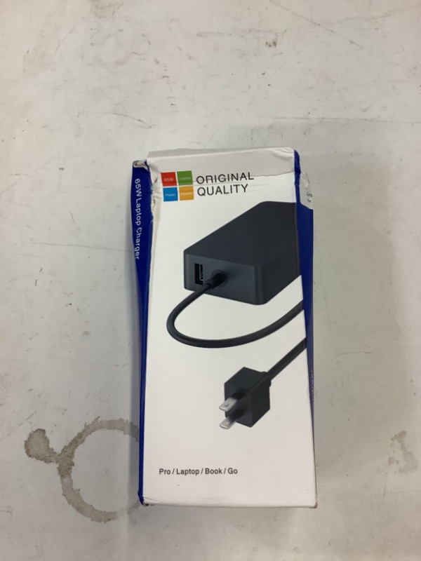 Photo 2 of 65W Surface Pro Laptop Charger for Microsoft Surface Pro 9, 8, 7+, 7, 6, 5, 4, 3, X, Windows Surface Laptop 5, 4, 3, 2, 1 Studio, Surface Go Tablet, Surface Book 3, 2, 1, Support 44W, 36W, LED, 7.8FT Black