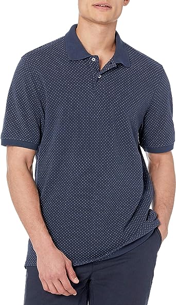 Photo 1 of Amazon Essentials Men's Regular-Fit Cotton Pique Polo Shirt MEDIUM 