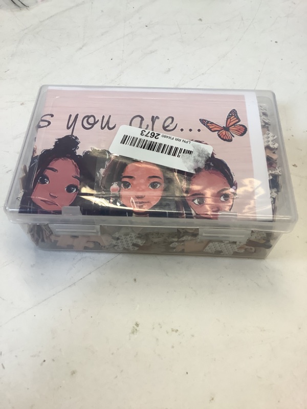Photo 1 of African American Jigsaw Puzzles 500 Pieces for Adults Afro Girl Little Black Girl Unique Jigsaw Puzzles Game Toys Gift for Adult Kids Decor Collectiable Game Puzzles
