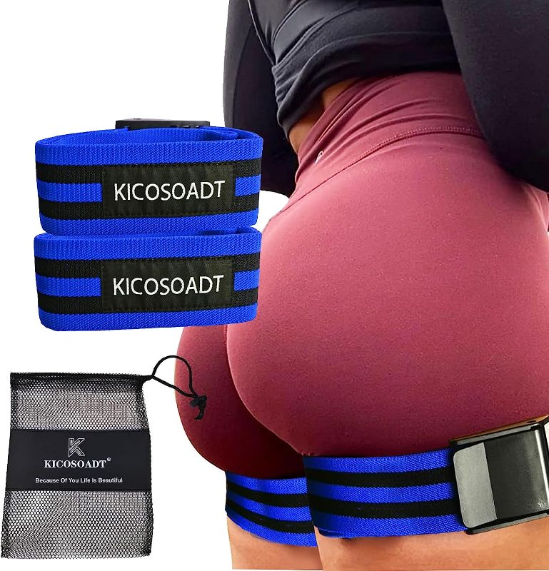 Photo 1 of KICOSOADT Glute Bands,Blood Flow Restriction Bands for Women Glutes & Hip Building,Butt Workout Equipment for Women,bfr Bands for Women Glutes,Adjustable bfr Bands for Arms and Legs