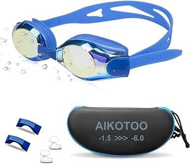 Photo 1 of AIKOTOO Nearsighted Swim Goggles, Shortsighted Swimming Goggles