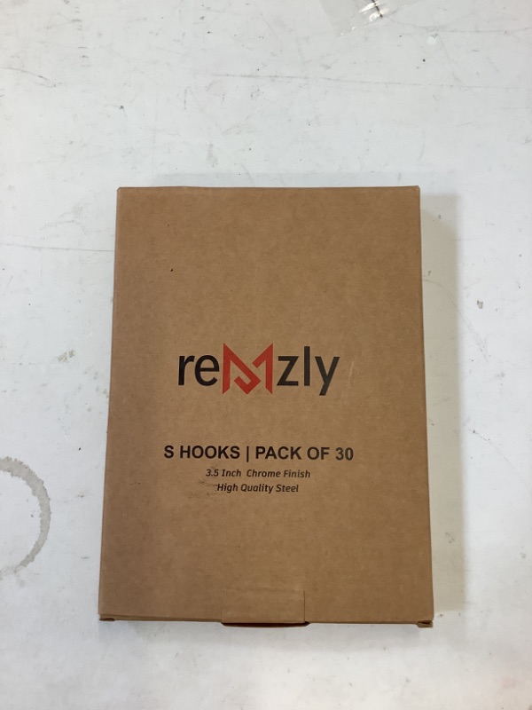 Photo 2 of Remzly 30 Pack S Hooks for Hanging 3.5 Inch | Heavy Duty Carbon Steel Hangers for Kitchen Utensils, Plants, Pot, Pan, Cups, Towels – Black