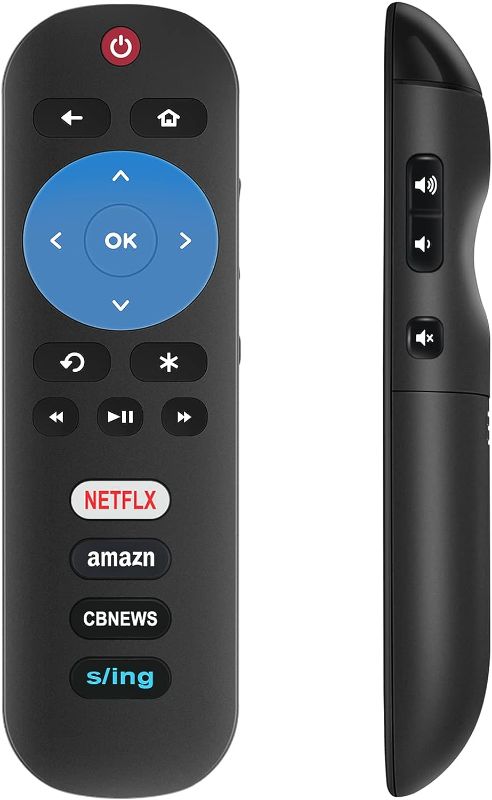Photo 1 of Beyution New RC280 Replacement Remote fit for TCL ROKU TV 43FP110 43UP120 43UP130 49FP110 50UP120 50UP130 55UP120 55UP130 32S3850A 32S3850B 32S3850P 32S4610R with 4 Short App Keys