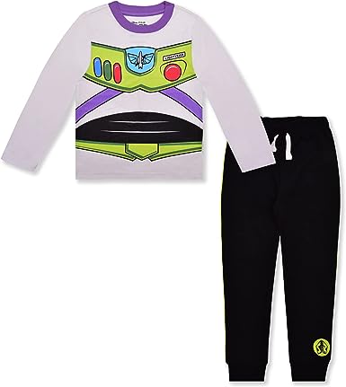 Photo 1 of Disney Toy Story Woody and Buzz Lightyear Boys’ Long Sleeve Shirt and Jogger Pant Set for Toddler and Little Kids SIZE 4