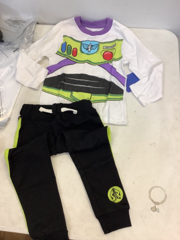 Photo 2 of Disney Toy Story Woody and Buzz Lightyear Boys’ Long Sleeve Shirt and Jogger Pant Set for Toddler and Little Kids SIZE 4