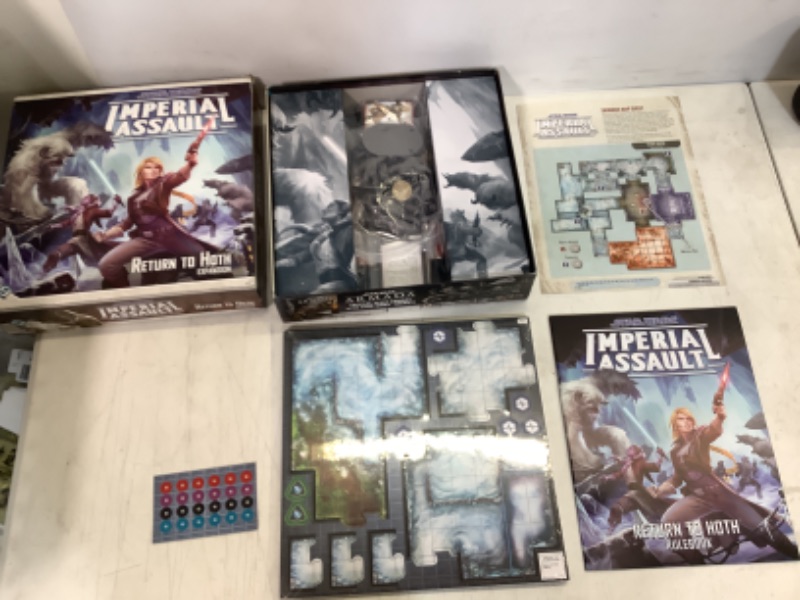 Photo 2 of Star Wars Imperial Assault Board Game Return to Hoth EXPANSION - Epic Sci-Fi Miniatures Strategy Game for Kids and Adults, Ages 14+, 1-5 Players, 1-2 Hour Playtime, Made by Fantasy Flight Games 2. Expansions Return to Hoth Campaign - Star Wars Imperial As