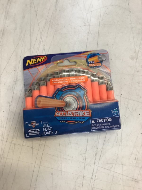 Photo 2 of Nerf Accustrike Elite 24 Dart Refill Pack, Christmas Stocking Stuffers - 24 Official Nerf Darts - Compatible with Elite & Accustrike Elite Blasters