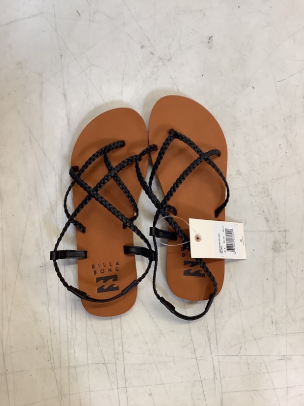 Photo 2 of Billabong Women's Crossing by Flat Sandal SIZE 6 Black