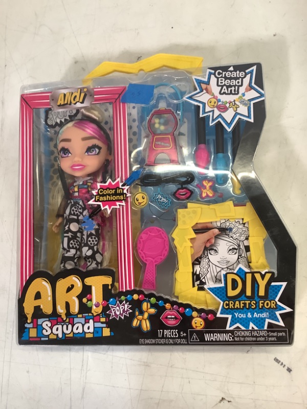 Photo 2 of ART SQUAD Andi 10-inch Doll & Accessories with DIY Craft Beading Jewelry Project, Kids Toys for Ages 3 Up, Gifts and Presents by Just Play