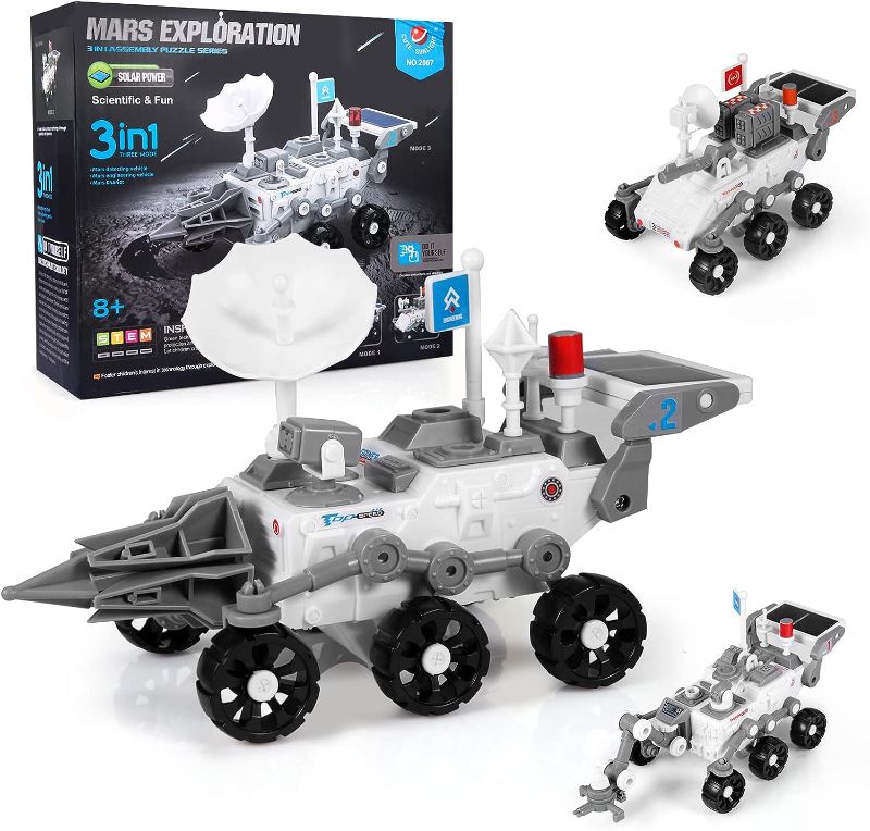 Photo 1 of BaLaM STEM Projects for Kids Ages 8-12, 3 in 1 Science Kits for Kids 8-12, Christmas Birthday Toys Gifts for 9 10 11 12 13 14 15 16 Year Old Kids Teen Boys,Solar Building Space Car Toys.