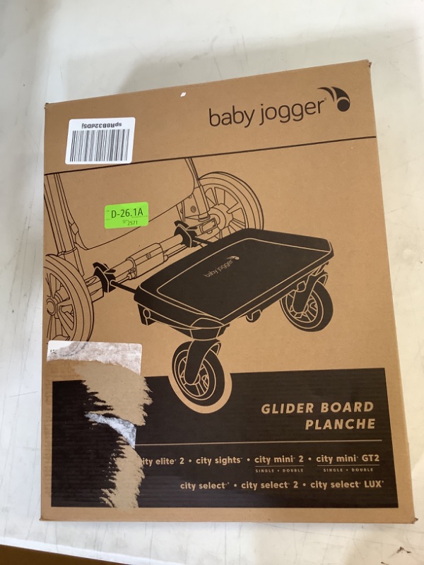 Photo 2 of Baby Jogger Glider Board for City Mini 2, City Mini 2 Double, City Mini GT2, City Mini GT2 Double, City Select, City Select 2 and City Select LUX Strollers, Black New Model