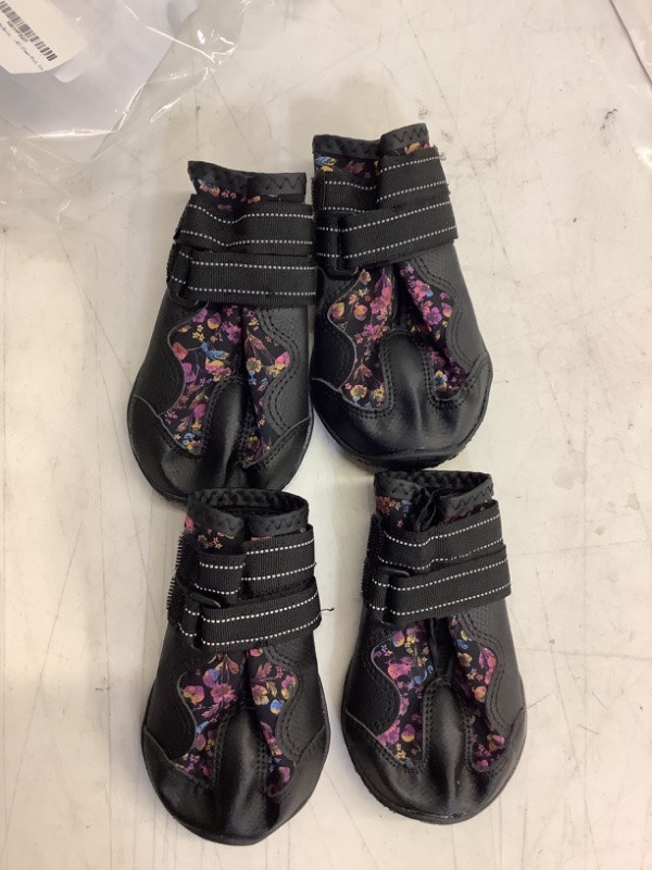 Photo 1 of Dog Boots Large Size Floral Print 