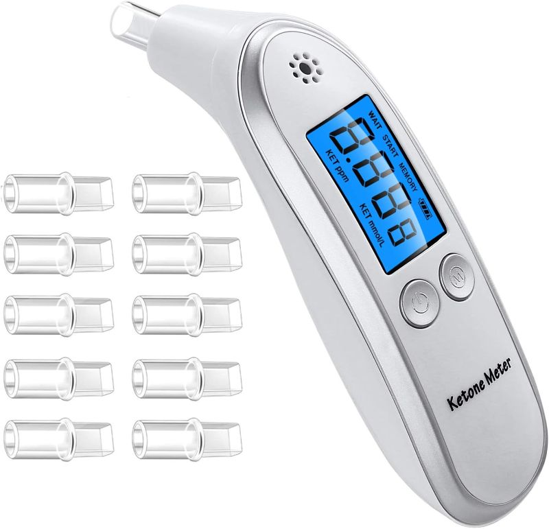 Photo 1 of Ketosis Breath Analyzer - Breathe Ketone Meter for Tracking Your Ketones with 10 Mouthpieces