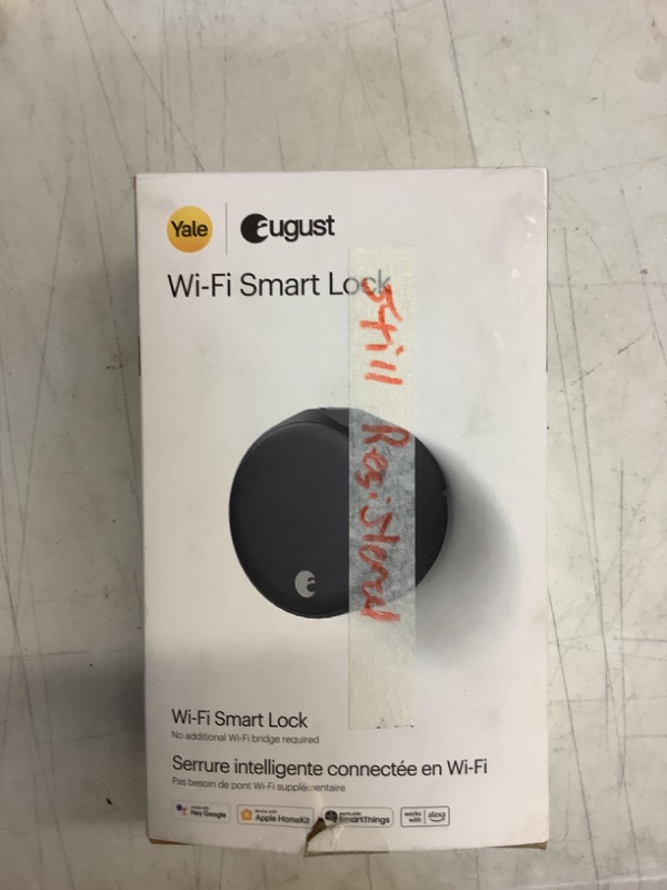 Photo 3 of August Wi-Fi, (4th Generation) Smart Lock – Fits Your Existing Deadbolt in Minutes, Matte Black Matte Black WiFi Smart Lock