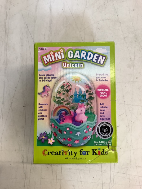 Photo 2 of Creativity for Kids Mini Garden: Magical Unicorn - Gifts for Girls and Boys Age 6-8+, Arts and Crafts for Kids Unicorn Garden Mermaid Terrarium