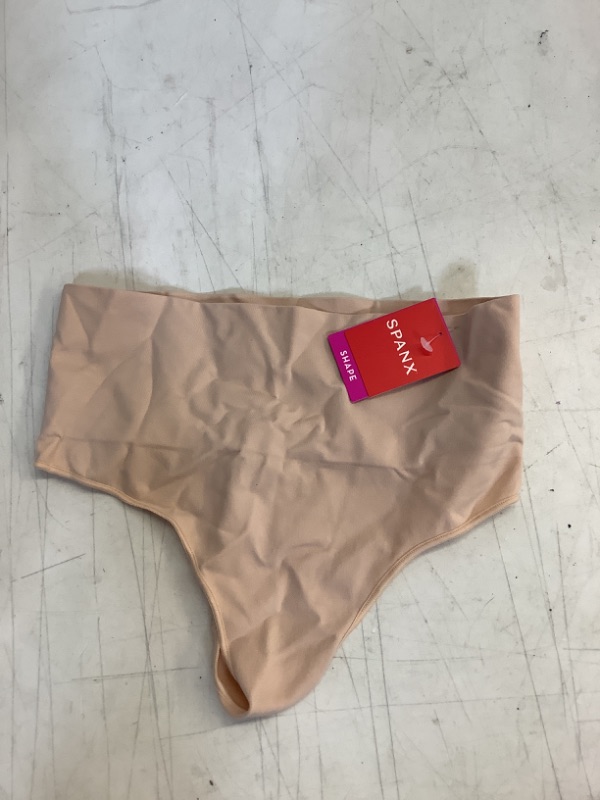 Photo 2 of SPANX Shapewear for Women Everyday Shaping Tummy Control Panties Thong Medium Soft Nude