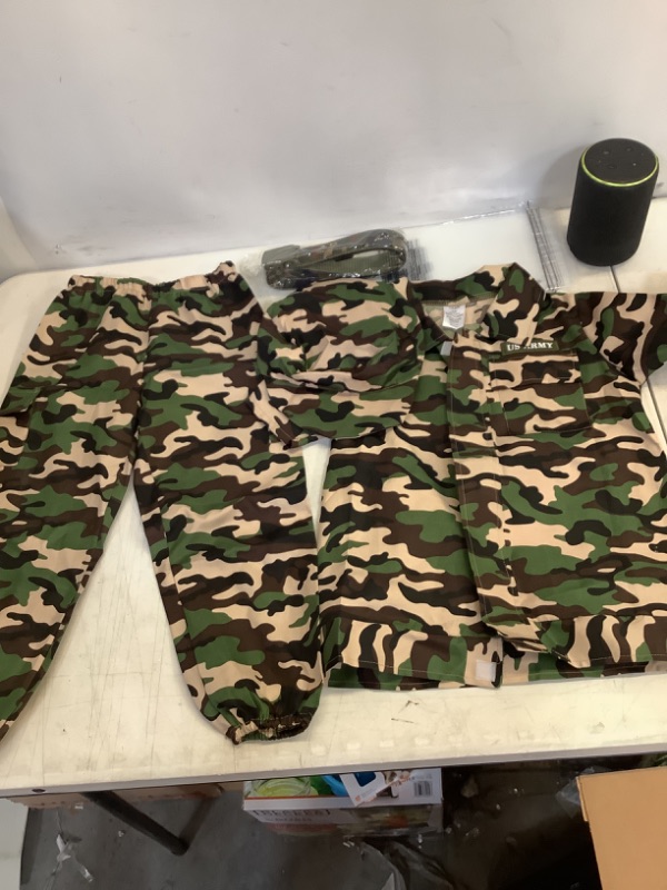 Photo 2 of yolsun Deluxe Kid's Camo Combat Soldier Army Costume 6-8Y 