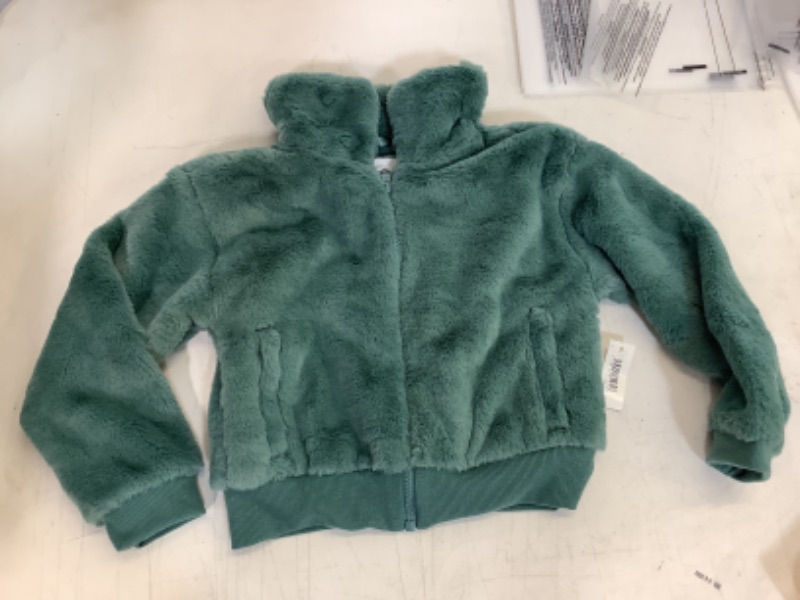 Photo 2 of Amazon Essentials Girls and Toddlers' Faux Fur Jacket Small Green