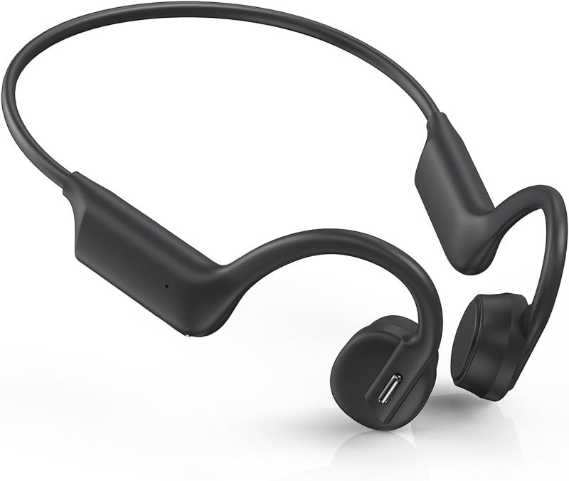 Photo 1 of Bone Conduction Headphones, Open Ear Headphones Wireless Bluetooth 5.3 with Mic, IPX5 Waterproof Sweatproof Sport Earphones for Running, Cycling, Workout