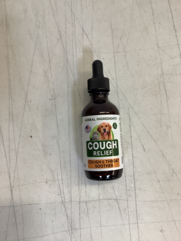 Photo 1 of Kennel Cough Herbal Drops for Dogs & Cats - Cough Relief - Throat Soother - Homeopathic Respiratory Support - Dry, Wet Pet Cough and Cat Asthma, Sinus Congestion Treatment - Made in US - 2 Fl Oz