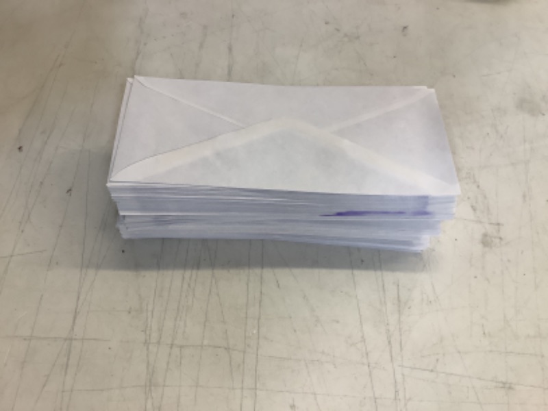 Photo 1 of 135 White Standard Size Envelopes 9.5" x 4"