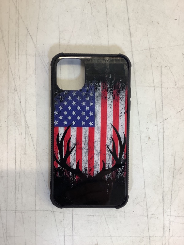 Photo 2 of iPhone 12 Pro Deer Hunting American Flag Whitetail Buck Antlers Case