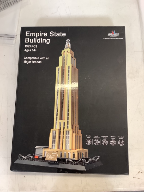 Photo 2 of Apostrophe Games Empire State Building Block Set (1,993 Pieces) New York's Empire State Building Famous Landmark Series - Architecture Model for Kids and Adults