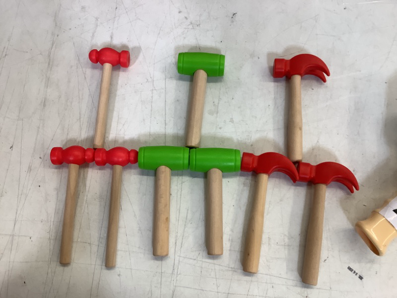 Photo 1 of 9 Pcs small mallet toys Portable Interactive Pretend Play Hammers for Kids Home