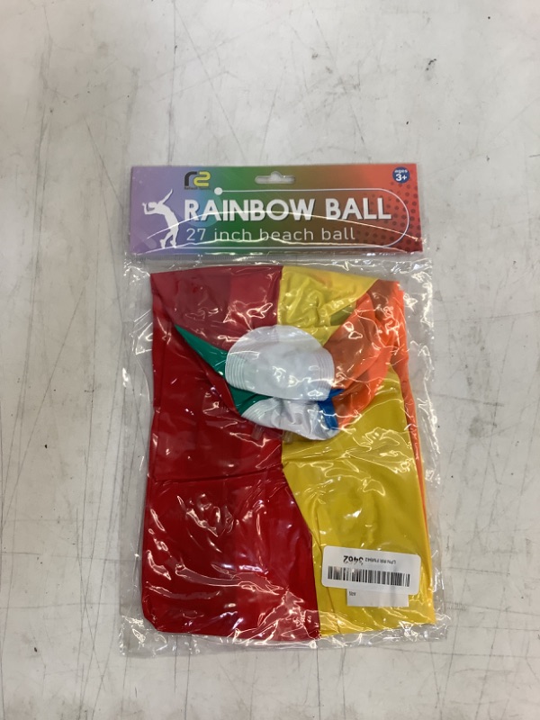 Photo 2 of Large Beach Ball for Kids or Adults - Easy to Inflate and Durable Material to Last for Years of Fun - Comes in 3 Colors - Great Gift Idea for Boys & Girls All Ages - Also Best Pool Party Decoration Toy Rainbow
