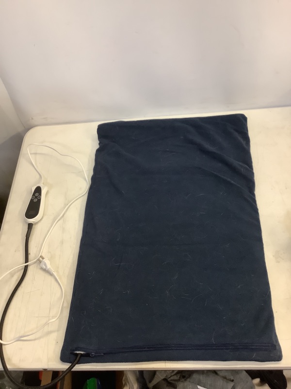 Photo 1 of 28" x 18" Blue Electric Heating Pad For Pets, Pain Relief, Winter, etc.