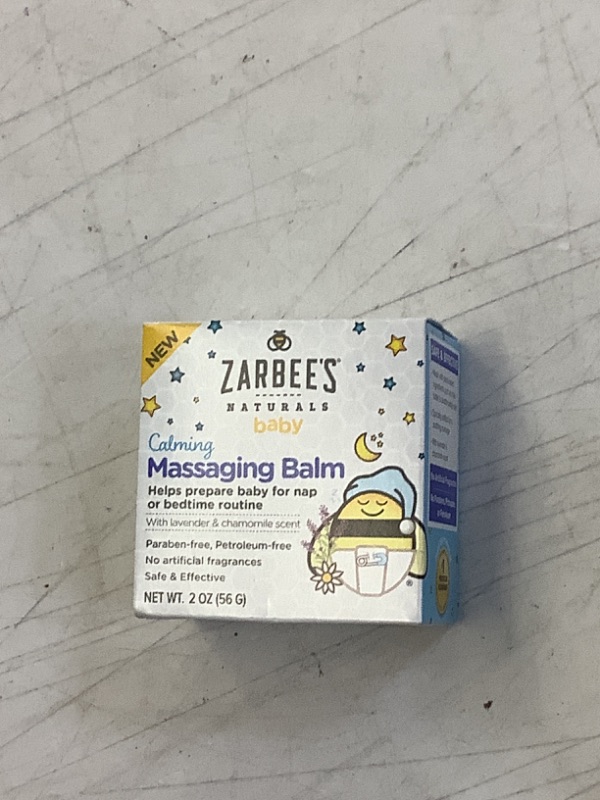 Photo 2 of Zarbee's Baby Massage Balm, Calming and Soothing Sleep with Shea Butter, Lavender and Chamomile, 2 oz Jar