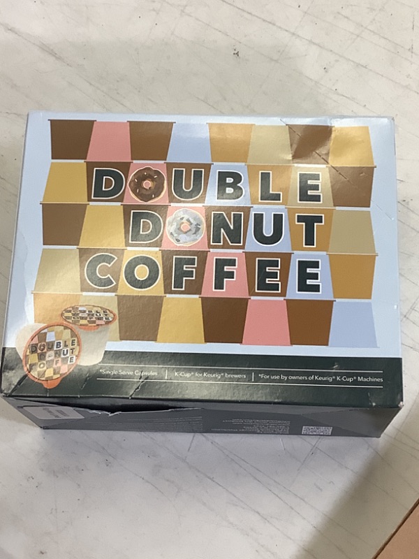 Photo 2 of Double Donut Half Caff Coffee Pods, Single Serve Half Caffeine Coffee Pods For Keurig K Cup Brewers, Medium Roast, 24 Count Half Caff 24 Count (Pack of 1)