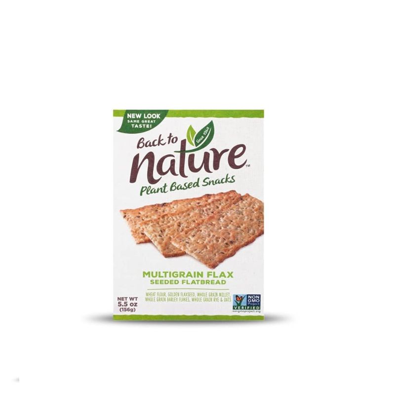 Photo 1 of Back to Nature Crackers, Non-GMO Multigrain Flax Seed, 5.5 Ounce 