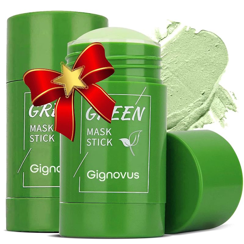 Photo 1 of Green Tea Mask Stick for Face, Green Tea Deep Cleanse Mask Stick,Blackhead Remover with Green Tea Extract, Deep Cleanse Green Tea Mask Stick Pore Cleansing, Moisturizing, Skin Brightening, Removes Blackheads, Green Mask Stick for All Skin Types (2 Pack)